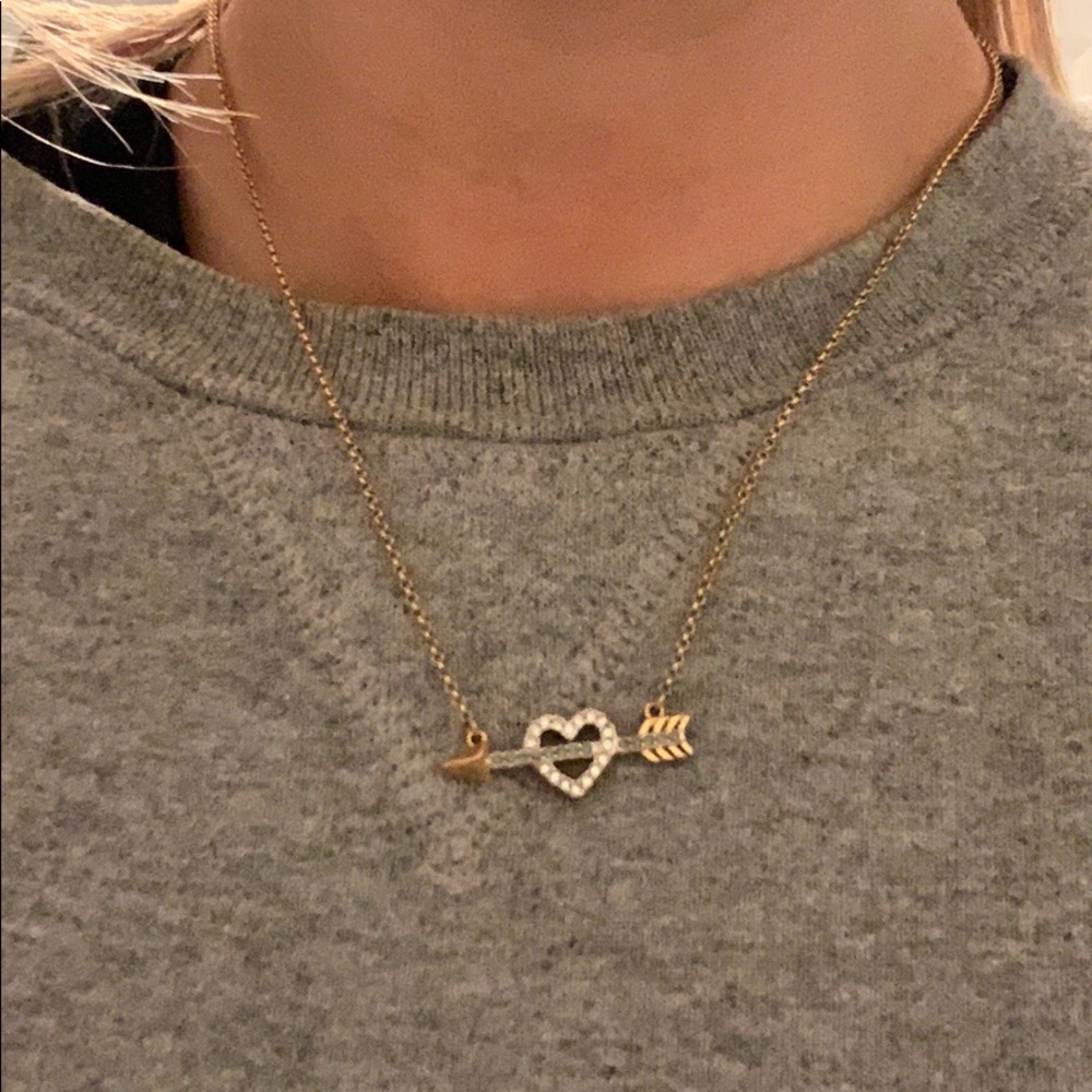 Juicy Couture Heart and Arrow Gold Necklace